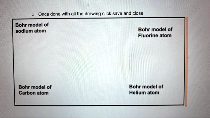 once done with all the drawing click save and close bohr model of ...