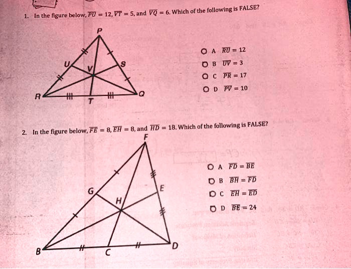 pu 12vt 5and vq 6 which of the following is false in the figure below ru 12 0 b dp 3 pr 17 pv 10 and hd 18 which of the following is false in the figure below fe 8 eh fd be ba fd eh ed be 24 36934