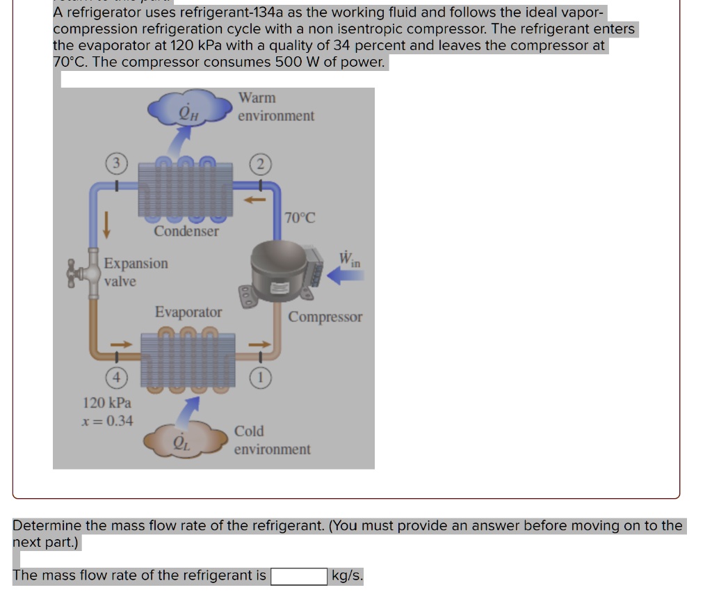 VIDEO solution: A refrigerator uses refrigerant-134a as theworking ...