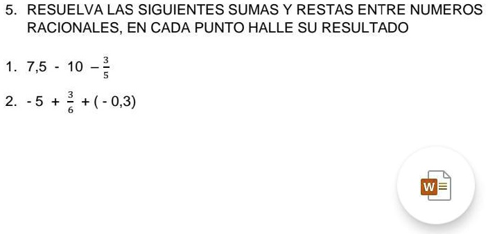 SOLVED: Ayuda Con Explicacion Por Fa 5. RESUELVA LAS SIGUIENTES SUMAS Y ...