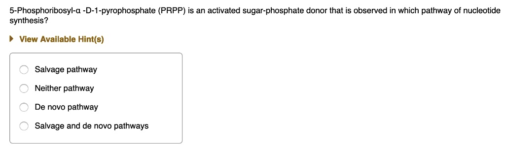 5-Phosphoribosyl-Î±-D-1-pyrophosphate (PRPP) is an activated sugar ...