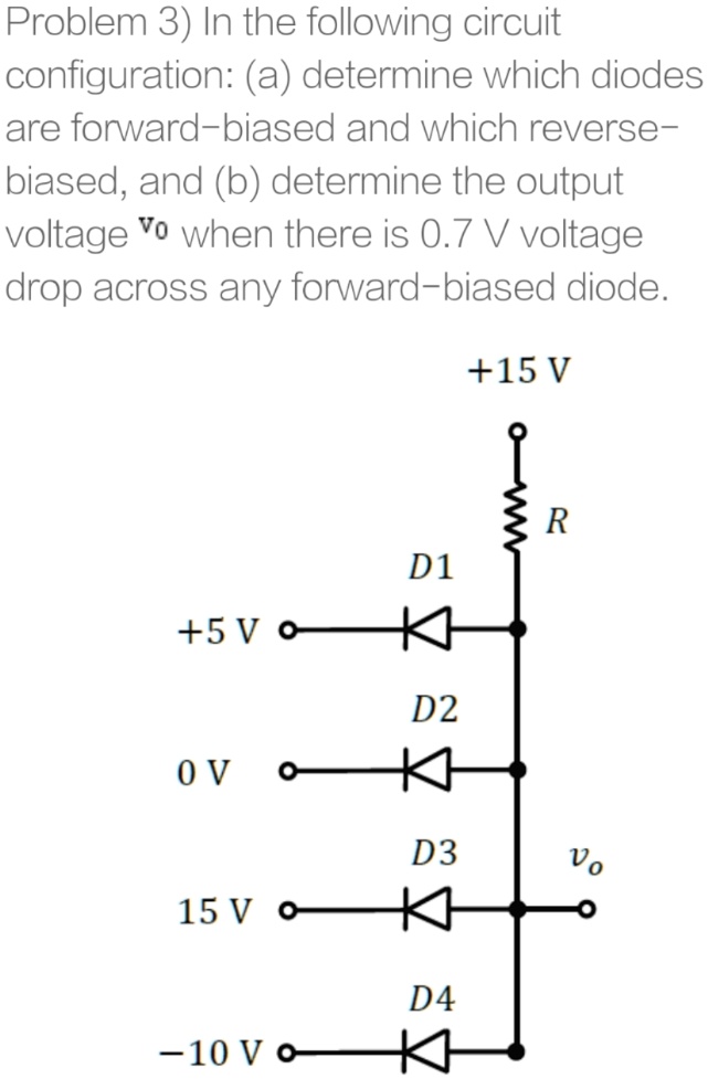 Problem 3) In the following circuit configuration (a) determine which
