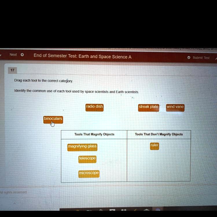 SOLVED: Drag each tool to the correct category. Identify the common use ...