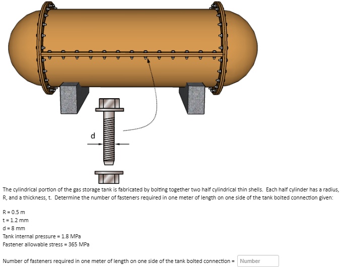 The cylindrical portion of the gas storage tank is fabricated by