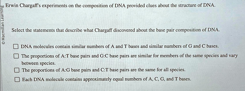 chargaff experiments