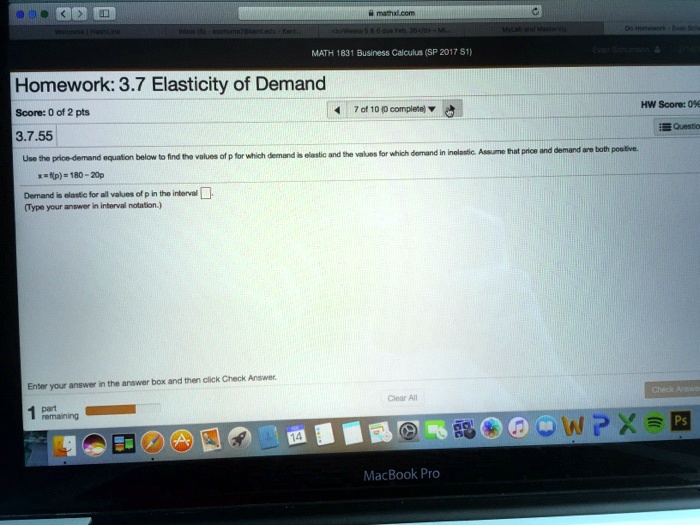 SOLVED: Text: What is Demand Elasticity? Homework: 3.7 Elasticity of ...