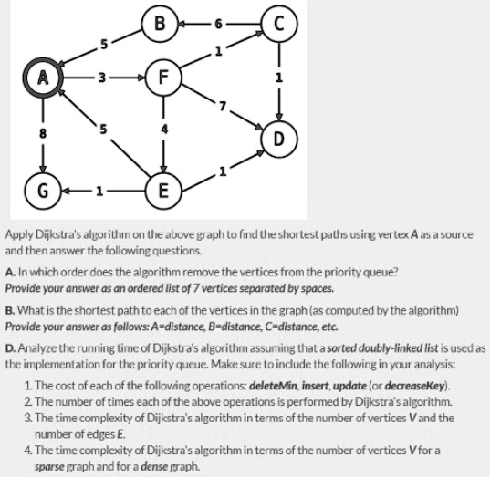SOLVED: Apply Dijkstra's algorithm on the above graph to find the ...