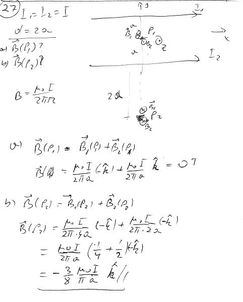 SOLVED: 27.The Accompanying Figure Shows Two Long, Straight, Horizontal ...