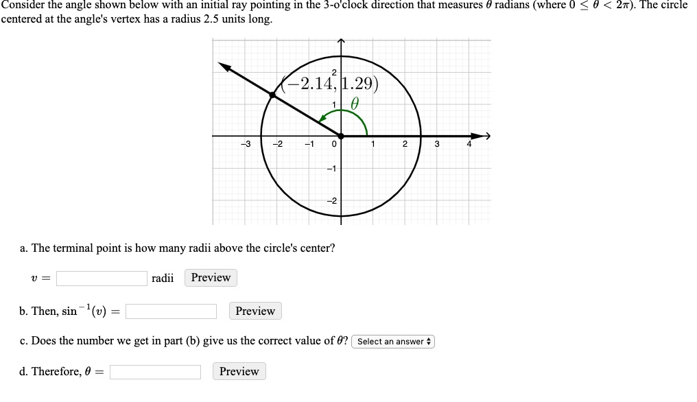 SOLVED: Consider the angle shown below with an initial ray pointing in ...