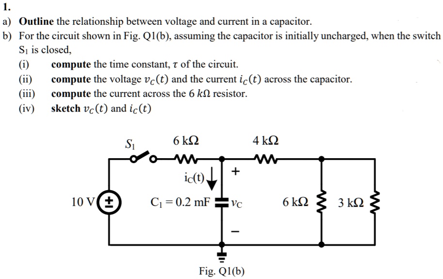 SOLVED 1. a) Outline the relationship between voltage and current in a