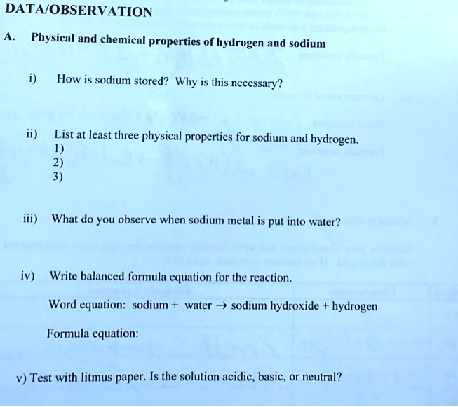 Physical Properties Of Hydrogen
