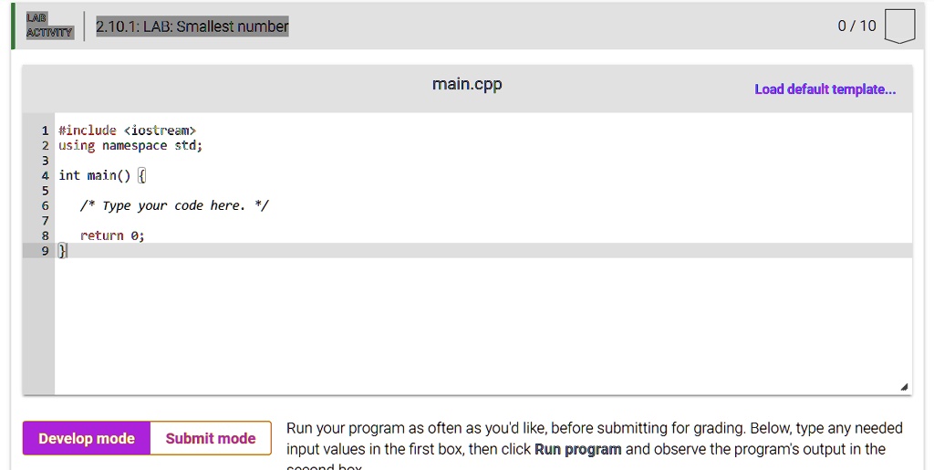 #include using namespace std; int main() /* Type your code here ...