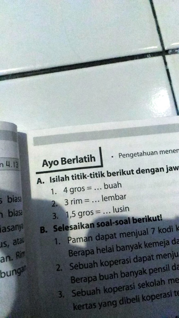 SOLVED: Gimana Menghitun Gnya Pengetahuan Mener N 4.13 Ayo Berlatih ...