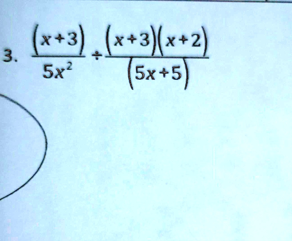 ((x+3))/(5x^2) + ((x+3)(x+2))/((5x+5))