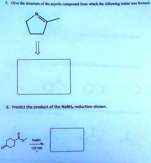 SOLVED: Give the structure of the acyclic compound from which the ...