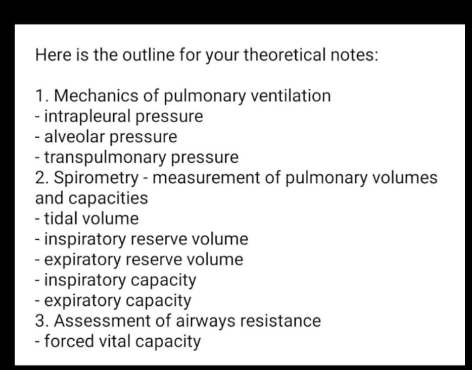 SOLVED Here is the outline for your theoretical notes 1 Mechanics of