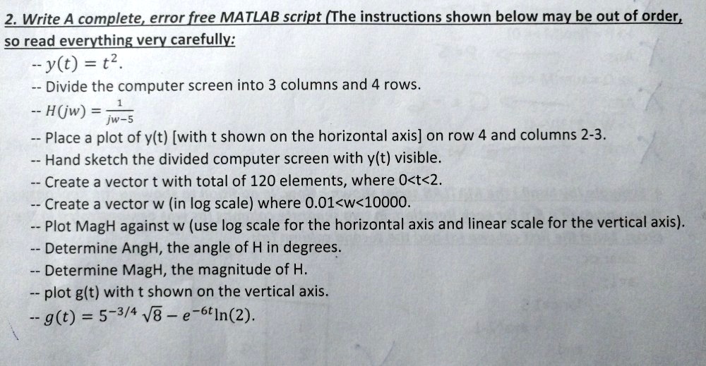 Matb Ii Matlab Script Utilizing MATLAB