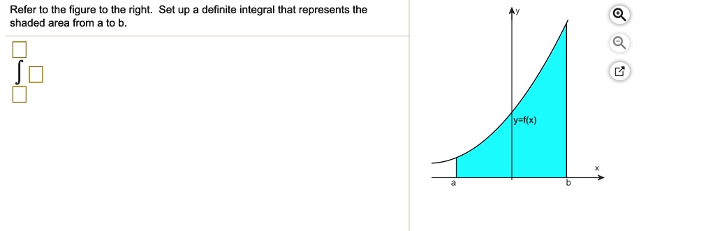 SOLVED: Refer to the figure to the right: Set up a definite integral ...