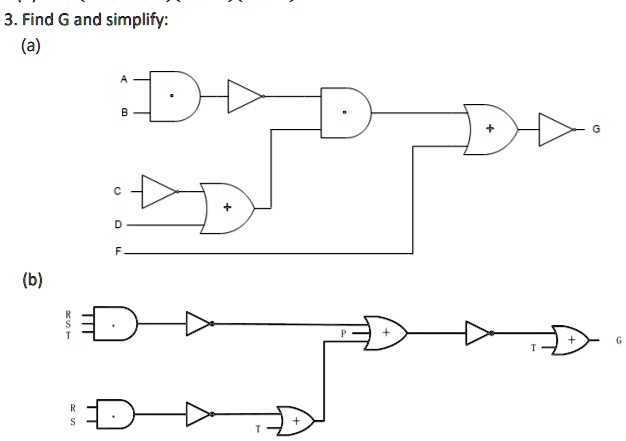 3. Find G and simplify:
(a)
(b)