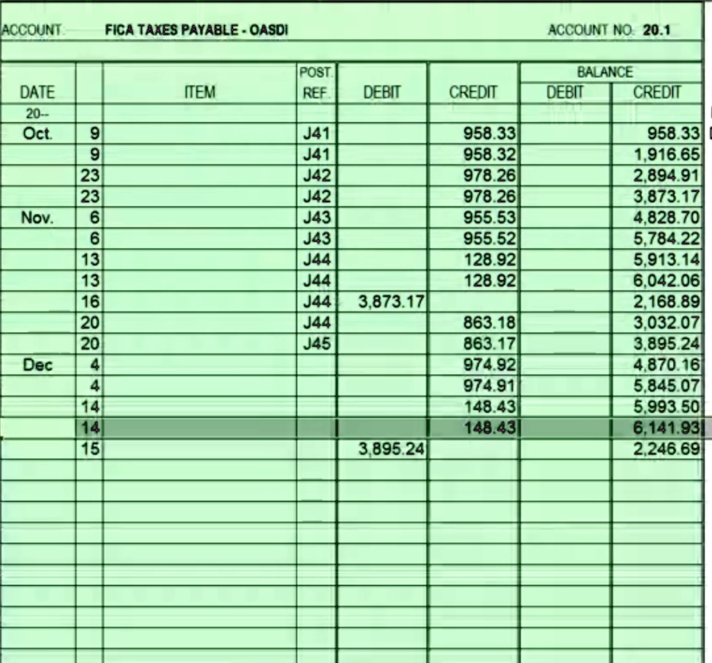 December 18 payday as you complete your work answer the following