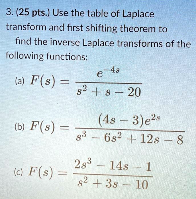 SOLVED: Calculus III or Advanced Math for Engineers Use the table of ...