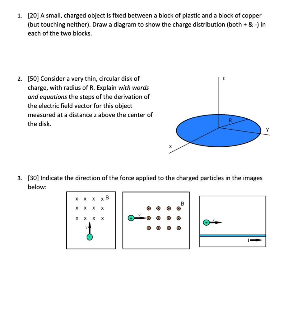 Video solution 20 a small charged object is fixed between a block