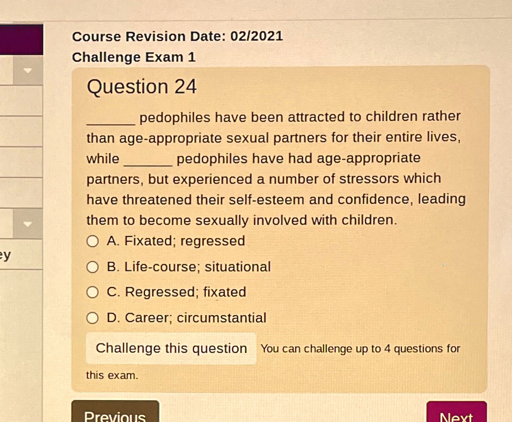 SOLVED Course Revision Date 02/2021 Challenge Exam 1 Question 24