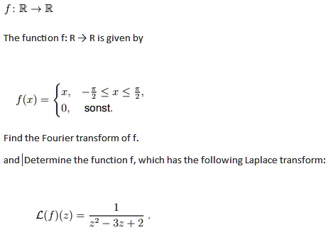 Fr r the function f r 7 ris given by i sonst fz find the...