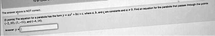 Video Solution: 15002 The Answer Above Is Not Correct 3 Poinisthe 