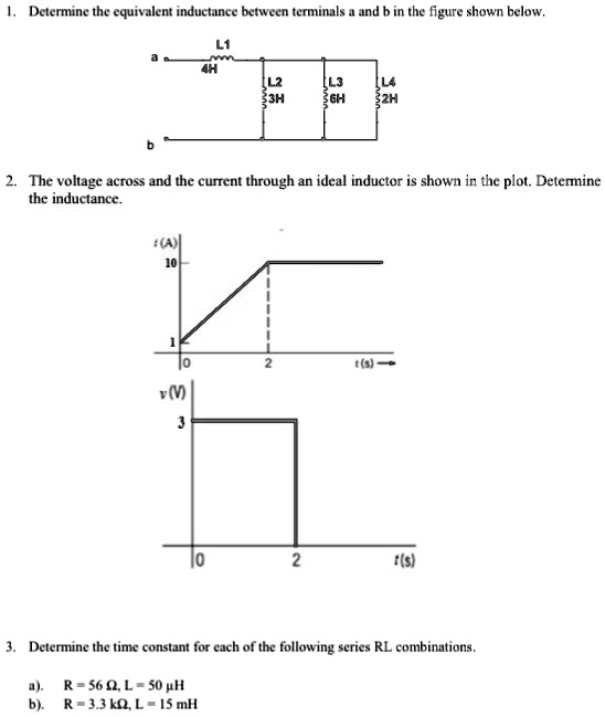 SOLVED: Determine the equivalent inductance between terminals a and b ...