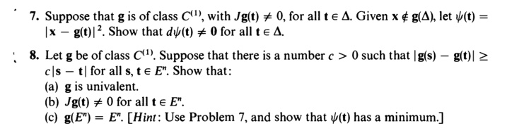 Solved Suppose That G Is Of Class C With Jglt 0 For All T A 4 Given X G 4 Let V T G T Show That Dw T 0 For All Solved Suppose That G Is Of Class C With Jglt 0 For All T A 4 Given X G 4 Let V T G T Show That Dw T 0 For All