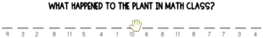 Plant In Math Class SOLVED: What happened to the plant in math class? WHAT HAPPENED TO THE ...