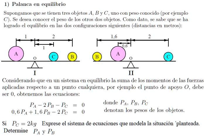 SOLVED: Quien Me Puede Ayudar, Porfavor Palanca CIl Equilibrio ...