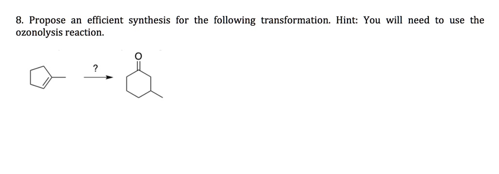 SOLVED: 8. Propose an efficient synthesis for the following ...