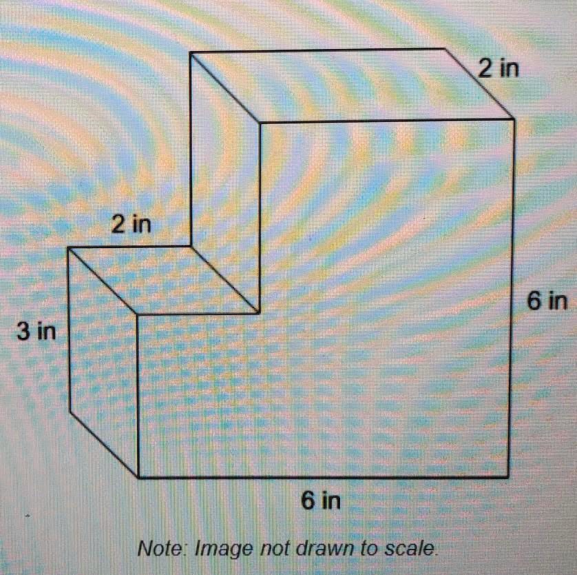 the volume of the rectangular solid is cubic inches