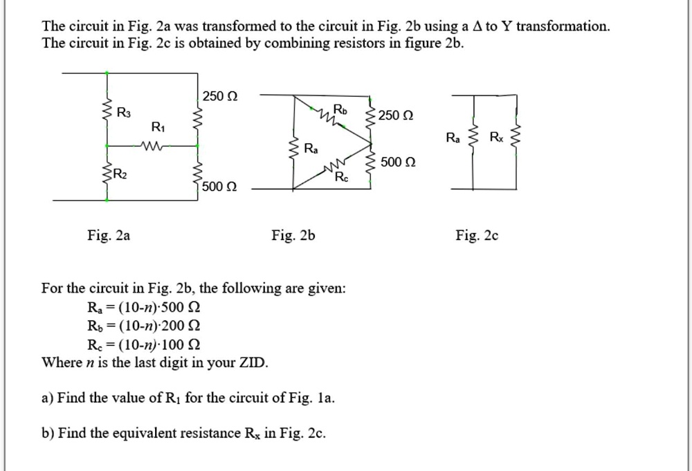 The circuit in Fig. 2a was transformed to the circuit in Fig. 2b using ...