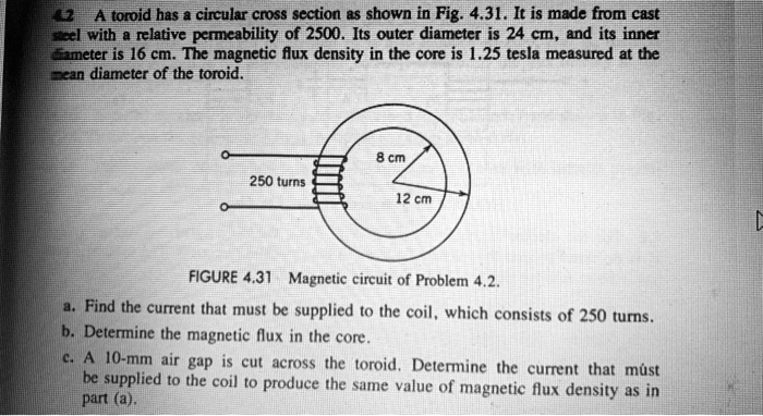 2a toroid has a circular cross section as shown in fig431it is made ...