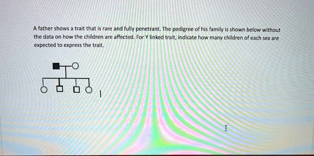 solved-a-father-shows-a-trait-that-is-rare-and-fully-penetrant-the-pedigree-of-his-family-is