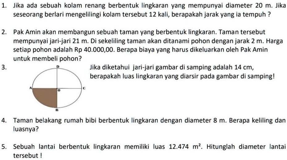 SOLVED: Plis Dijawab Pake Cara Nya Juga Nya Jika Ada Sebuah Kolam ...