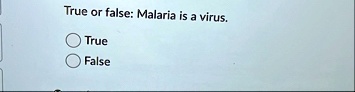true or false malaria is a virus true false true or false malaria is a virus true false 71504