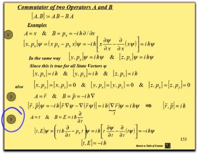please explain number three commutator of two operators a and b ab ab ba examples a x and b p ih0x xpy xp pxy ihx ihy axox in the same way yypy ihy py ihy since this is true for all state ve 53224