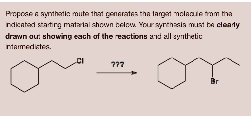 Propose a synthetic route that generates the target molecule from the ...
