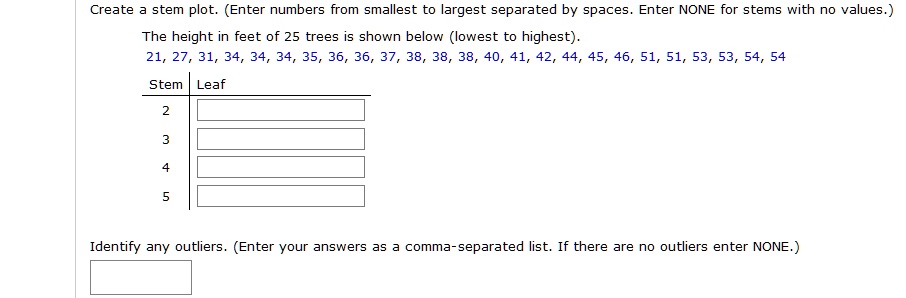 create-stem-plot-enter-numbers-from-smallest-to-lar-solvedlib