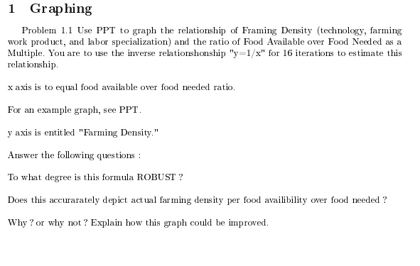 Video Solution: Graphing Problem 1.1: Use Ppt To Graph The Relationship 