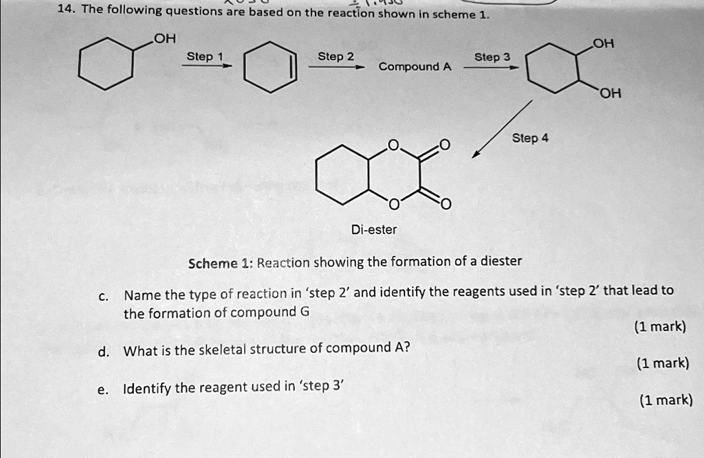 SOLVED: The following questions are based on the reaction shown in ...