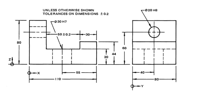 [GET ANSWER] z UNLESS OTHERWISE SHOWN TOLERANCES ON DIMENSIONS ± 0.2 ...
