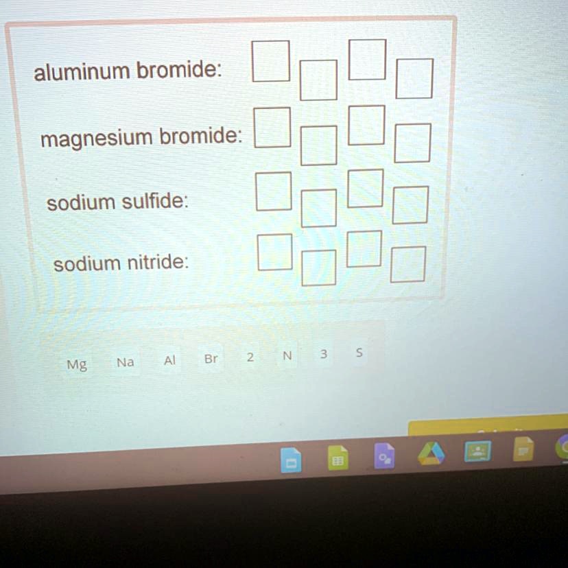 SOLVED ' Construct the chemical formulas for the ionic compounds