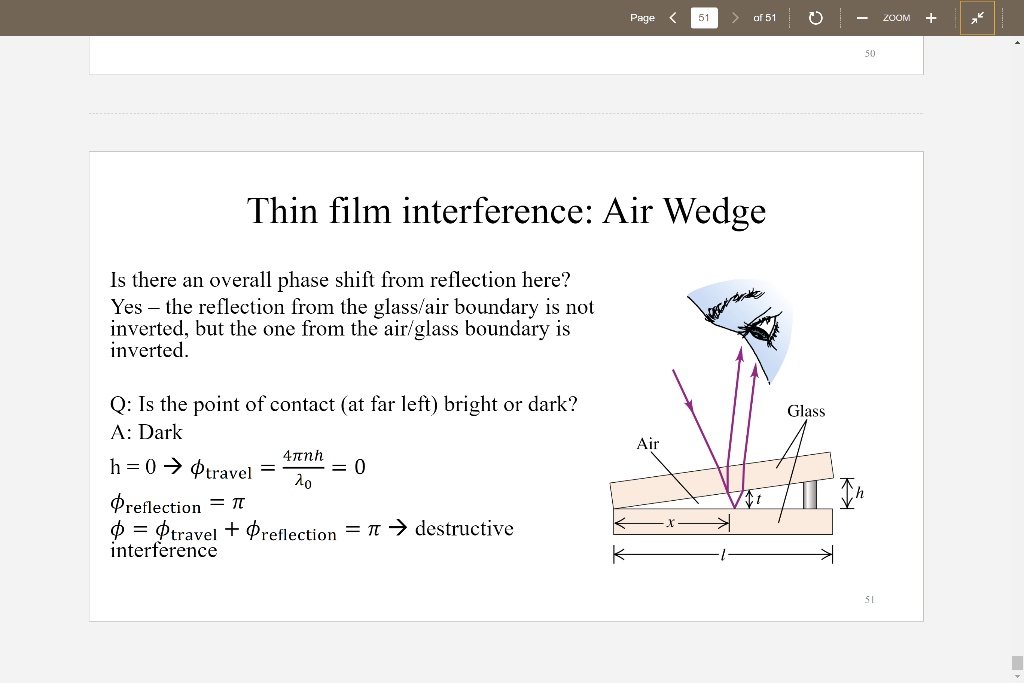 Air wedge - Physics helpful notes - AIR WEDGE Expt No : Date : Aim
