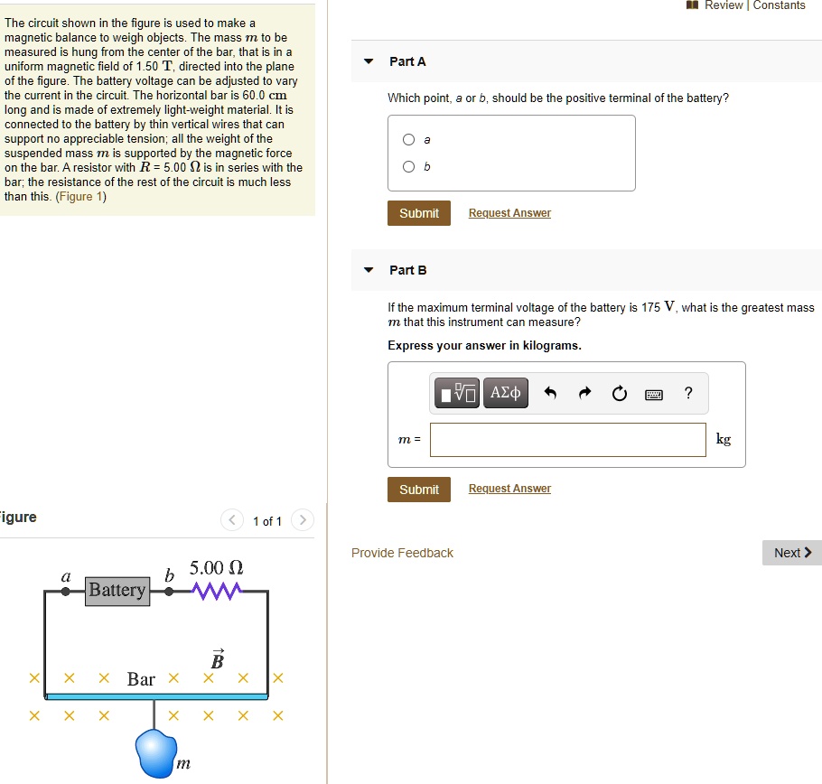 SOLVED The circuit shown in the figure is used to make a