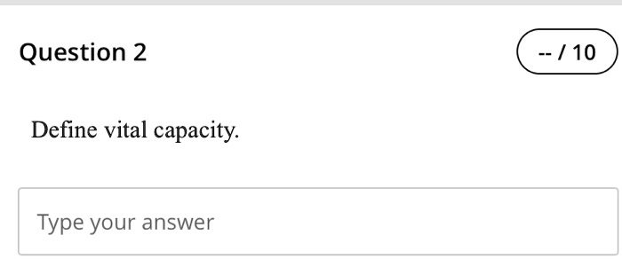 Define vital capacity.